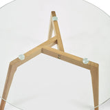 Clear Glass Coffee Table Round - Bryant