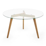 Clear Glass Coffee Table Round - Bryant