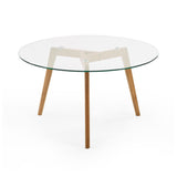 Clear Glass Coffee Table Round - Bryant