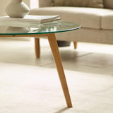 Clear Glass Coffee Table Round - Bryant