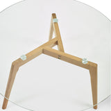 Clear Glass Coffee Table Round - Bryant