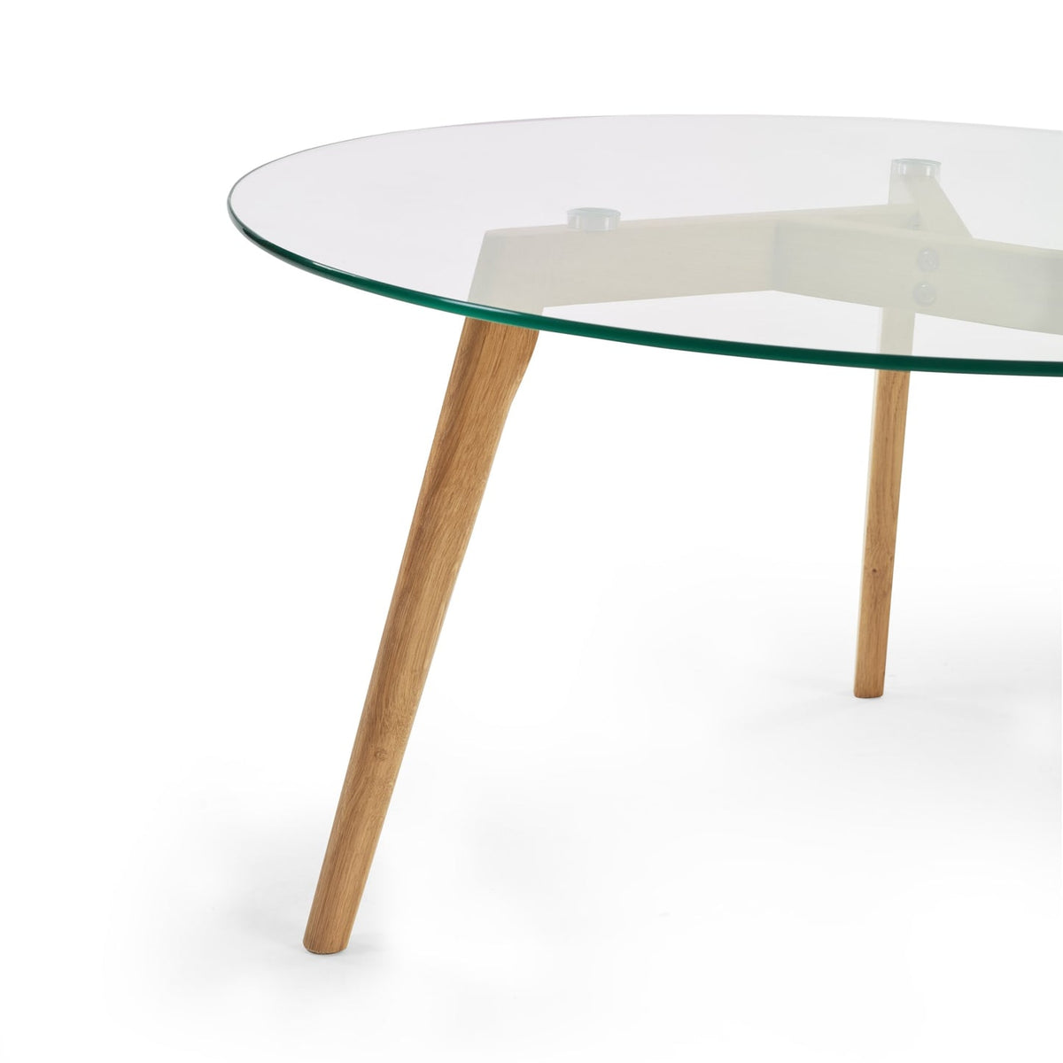 Clear Glass Coffee Table Round - Bryant