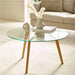 Clear Glass Coffee Table Round - Bryant