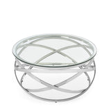 Clear Glass Coffee Table Round - Vienna