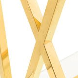 Clear Glass Console Table Rectangular - Miami