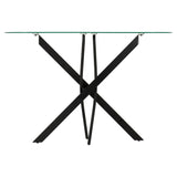 Clear Glass Console Table With Metal Legs - Sheldon