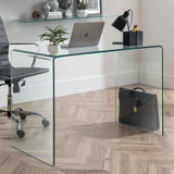 Clear Glass Desk for Home And Office - Amalfi