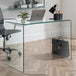 Clear Glass Desk for Home And Office - Amalfi