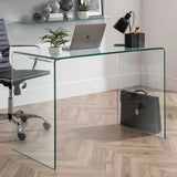 Clear Glass Desk for Home And Office - Amalfi