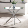 Clear Glass Dining Table Round for 4 People - Anderson