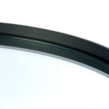 Clear Glass Lamp Table With Metal Frame Round - Franki