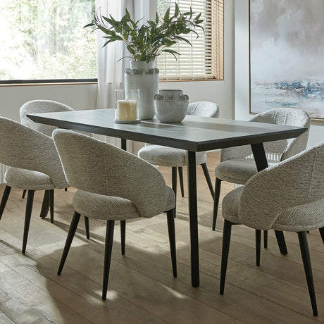 Composite Dining Table 180cm Wide for 6 People - Nivara