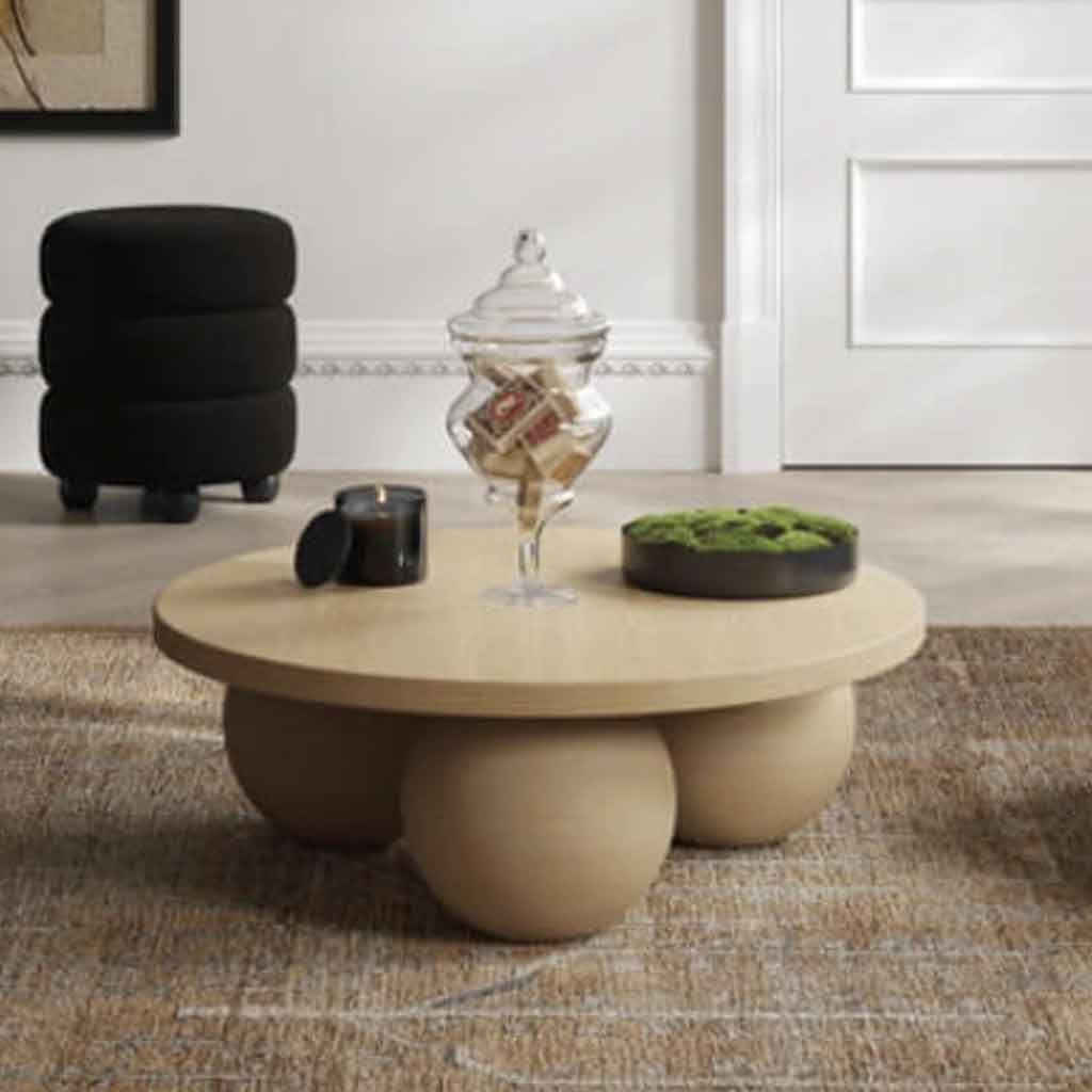 Concrete Coffee Table Round - Kenji