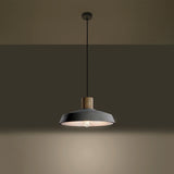 Concrete Pendant Light With Afra Lamp - Persian Indigo