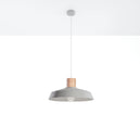Concrete Pendant Light With Afra Lamp - Persian Indigo
