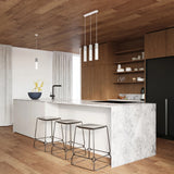 Concrete Pendant Light With Borgio 1 Lamp - Persian Indigo