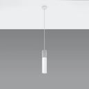 Concrete Pendant Light With Borgio 1 Lamp - Persian Indigo