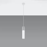 Concrete Pendant Light With Borgio 1 Lamp - Persian Indigo