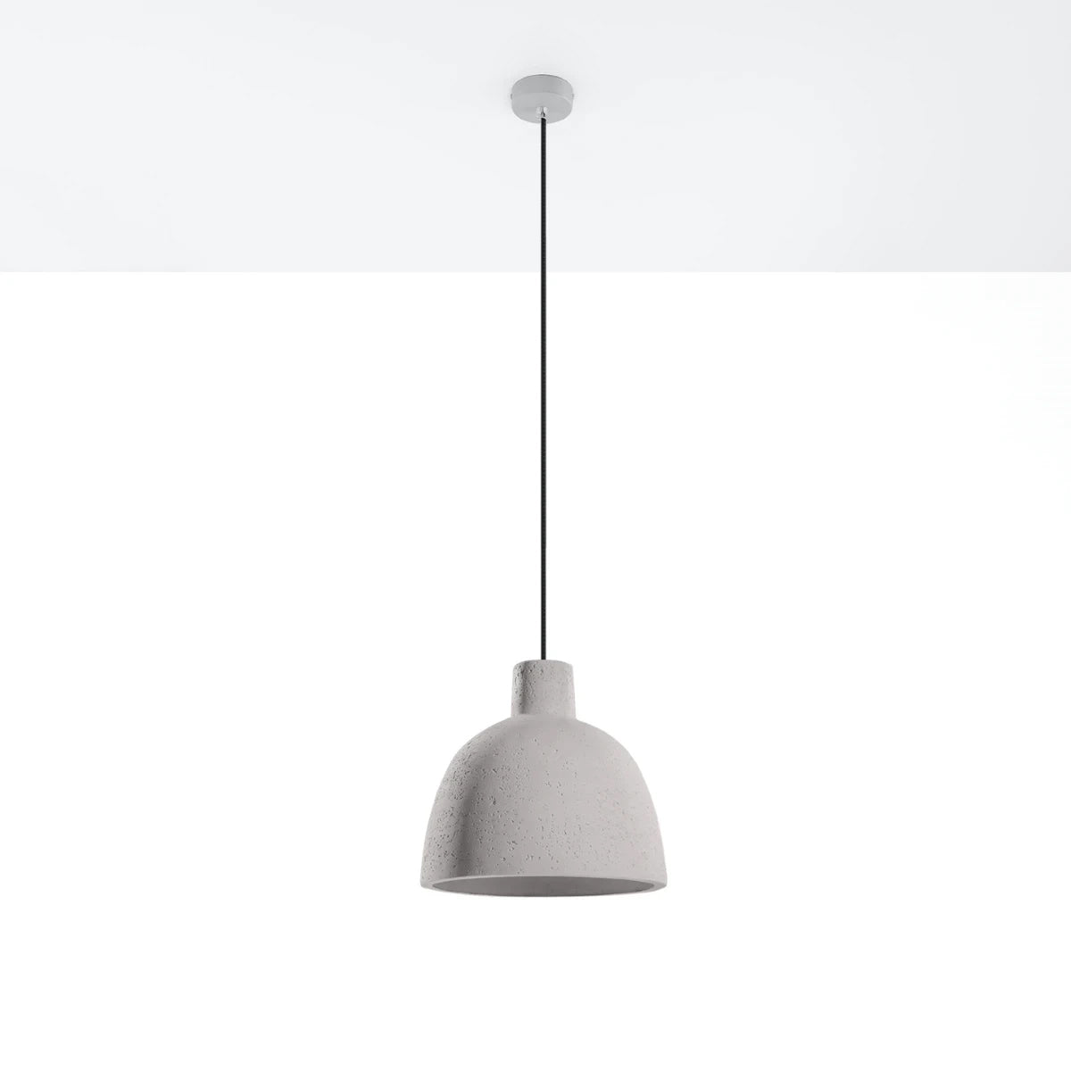 Concrete Pendant Light With Damaso Lamp - Persian Indigo