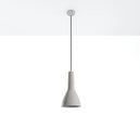Concrete Pendant Light With Empoli Lamp - Persian Indigo