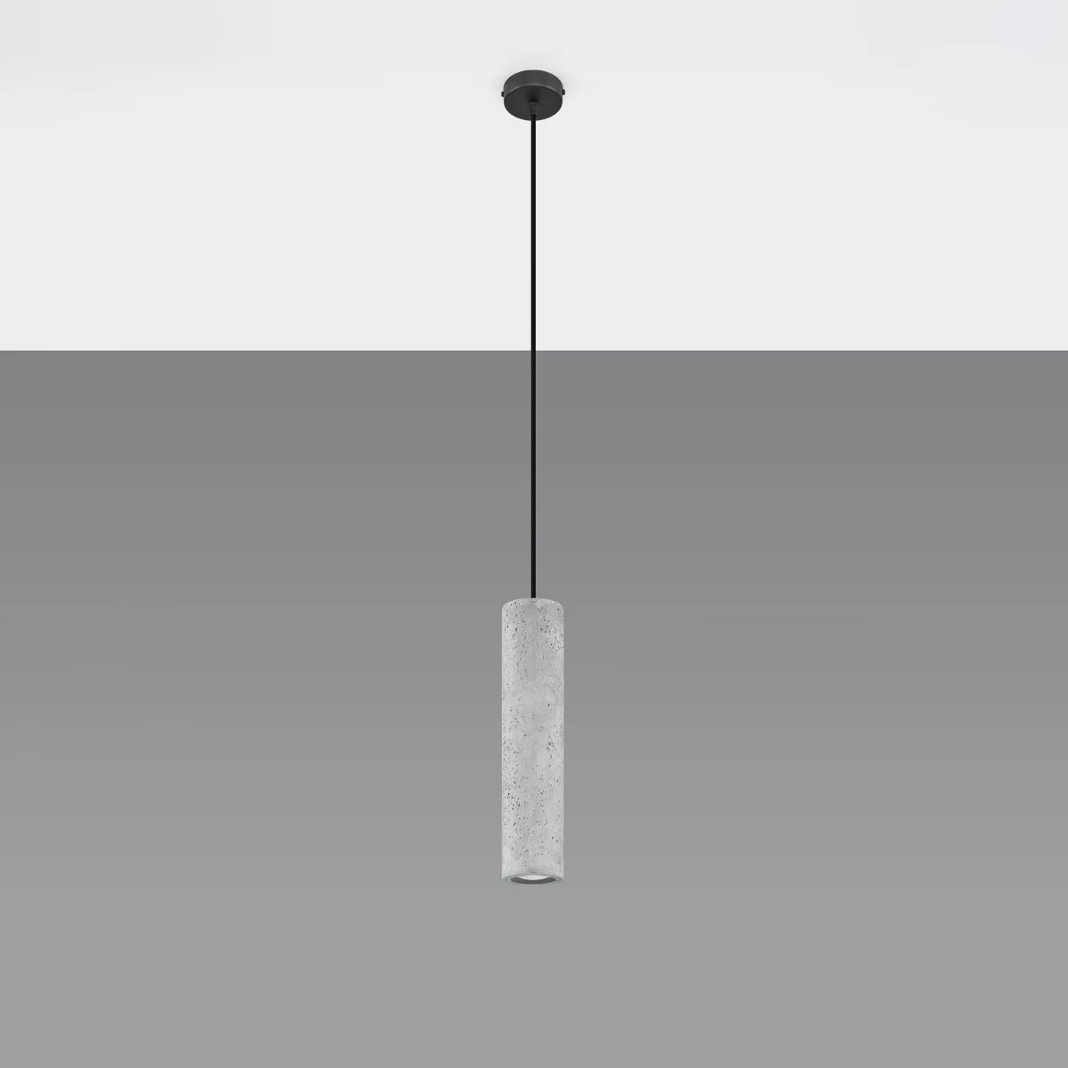 Concrete Pendant Light With Luvo 1 Lamp - Persian Indigo