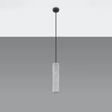 Concrete Pendant Light With Luvo 1 Lamp - Persian Indigo