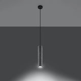 Concrete Pendant Light With Luvo 1 Lamp - Persian Indigo