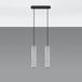 Concrete Pendant Light With Luvo 2 Lamps - Persian Indigo