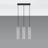 Concrete Pendant Light With Luvo 3L Lamps - Persian Indigo