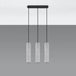 Concrete Pendant Light With Luvo 3L Lamps - Persian Indigo