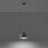 Concrete Pendant Light With Pablito Lamp - Persian Indigo