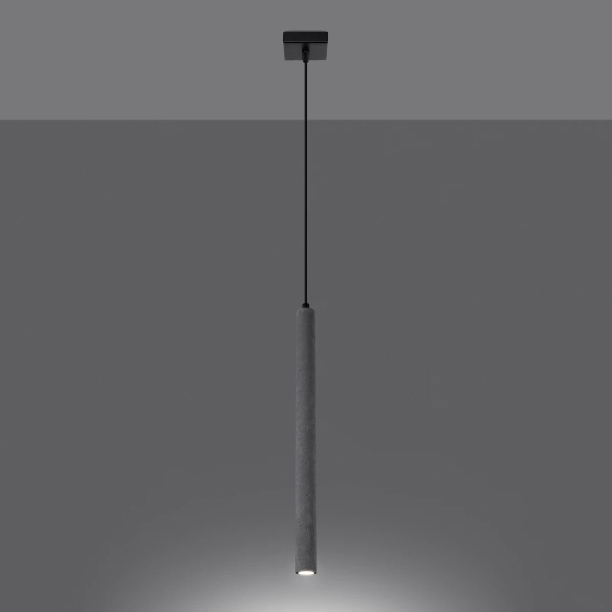 Concrete Pendant Light With Pastelo 1 Lamp - Persian Indigo