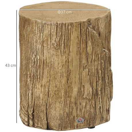 Concrete Side Table 37cm Wide Round - Velmora