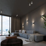 Concrete Wall Light With Orbis Lamp - Persian Indigo