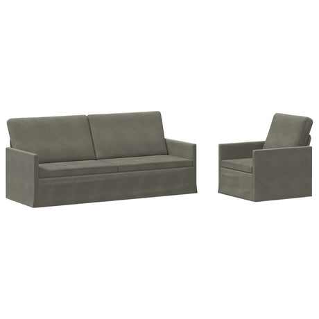 Corduroy Fabric 3+1 Seater Sofa Set 190cm Wide - Vantage Home