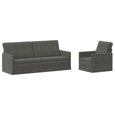 Corduroy Fabric 3+1 Seater Sofa Set 190cm Wide - Vantage Home