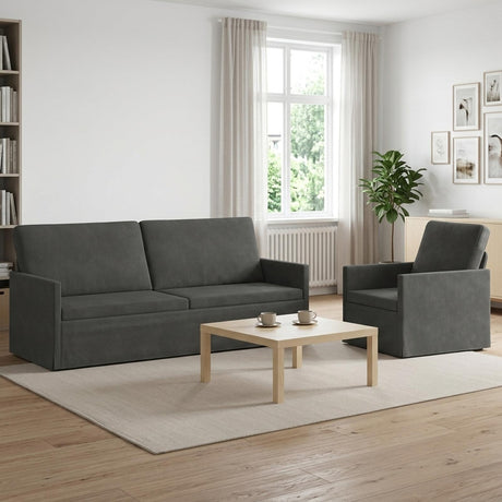 Corduroy Fabric 3+1 Seater Sofa Set 190cm Wide - Vantage Home