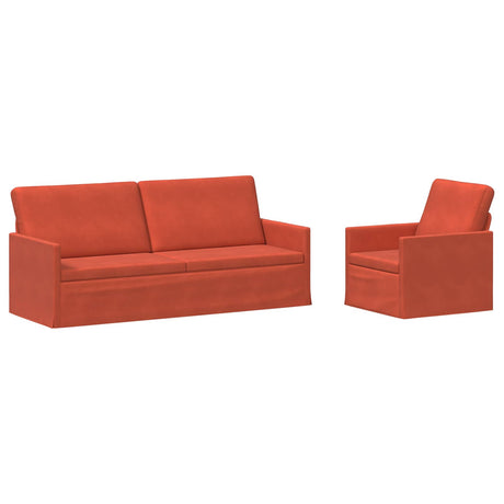 Corduroy Fabric 3+1 Seater Sofa Set 190cm Wide - Vantage Home