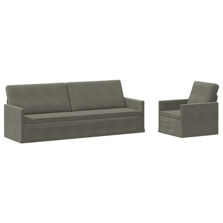 Corduroy Fabric 3+1 Seater Sofa Set 220cm Wide - Vantage Home