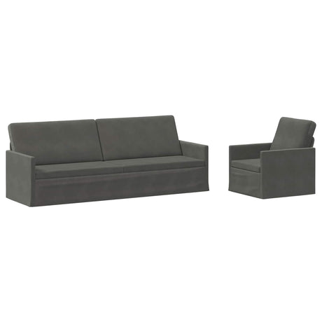 Corduroy Fabric 3+1 Seater Sofa Set 220cm Wide - Vantage Home