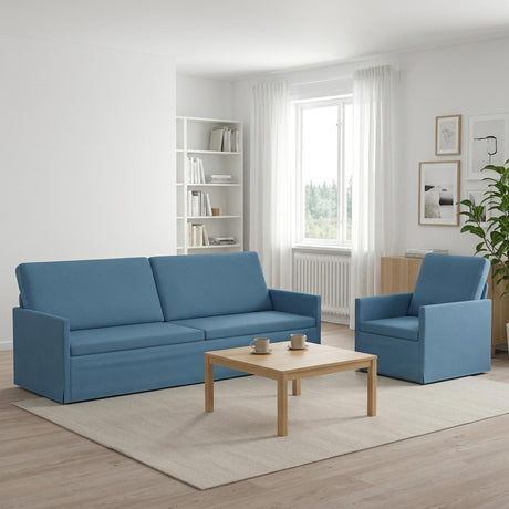 Corduroy Fabric 3+1 Seater Sofa Set 220cm Wide - Vantage Home