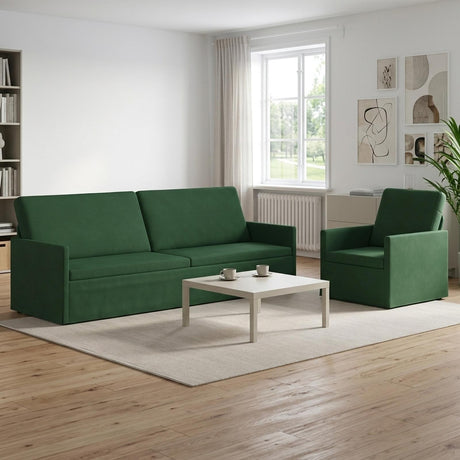 Corduroy Fabric 3+1 Seater Sofa Set 220cm Wide - Vantage Home