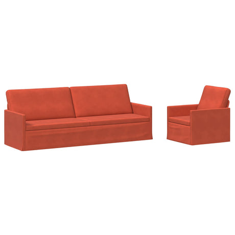 Corduroy Fabric 3+1 Seater Sofa Set 220cm Wide - Vantage Home