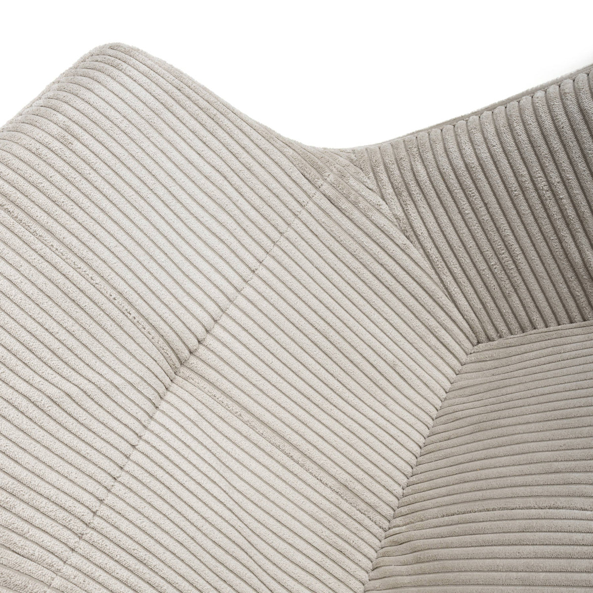 Corduroy Fabric Dining Chairs in Set Of 2 With Black Metal Legs - Denver