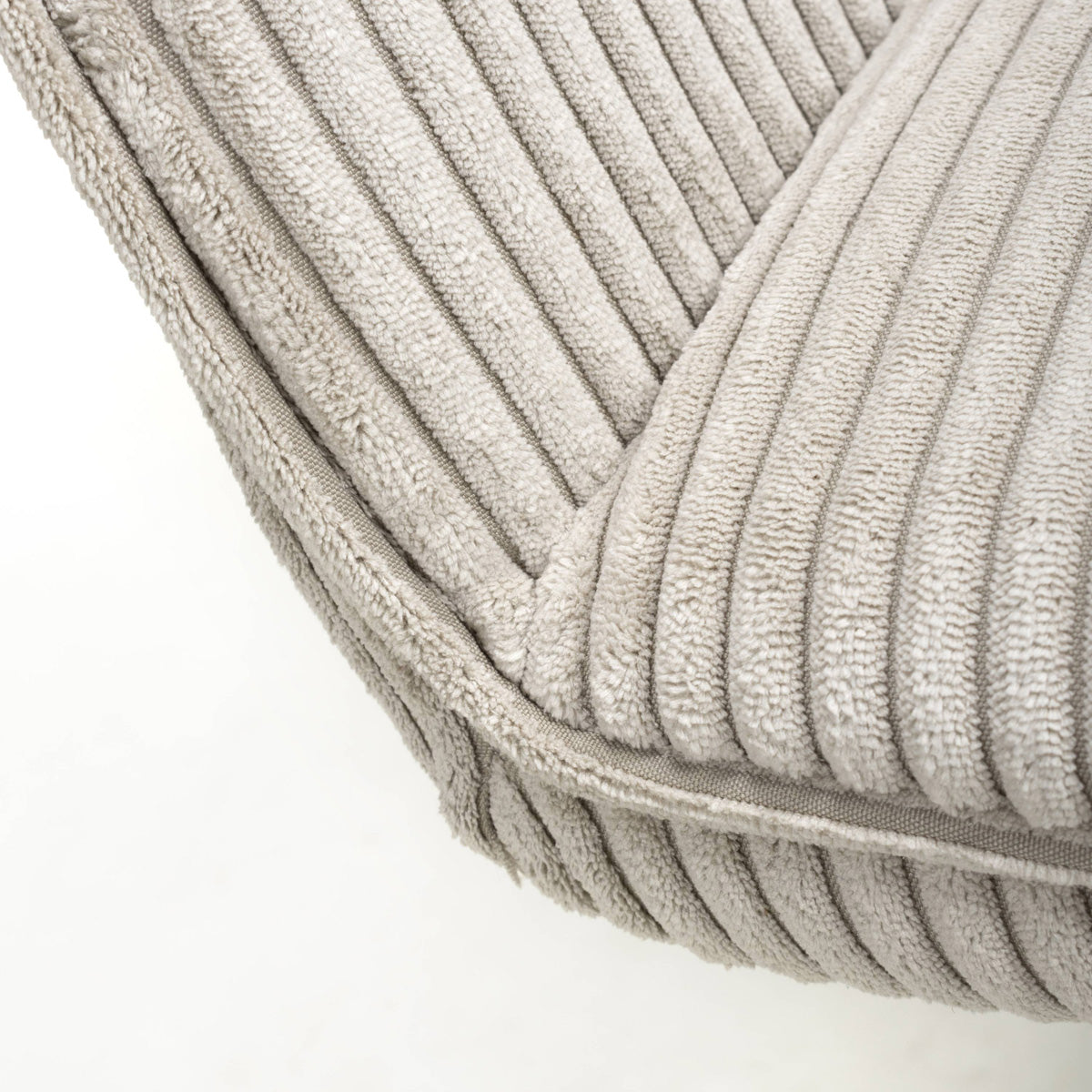 Corduroy Fabric Dining Chairs in Set Of 2 With Black Metal Legs - Denver