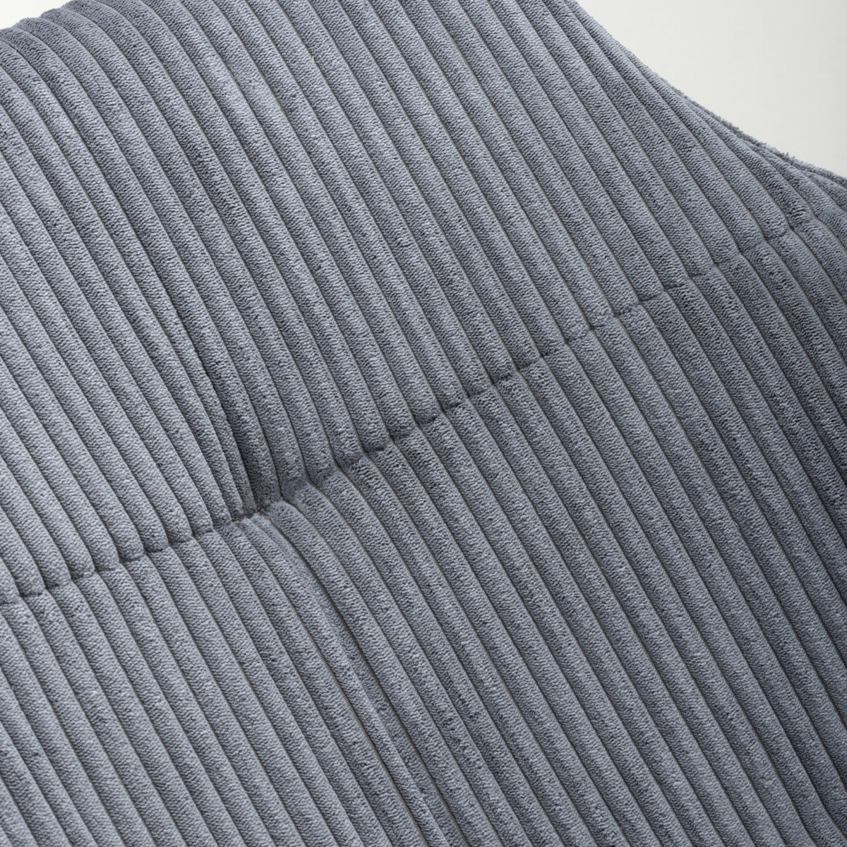 Corduroy Fabric Dining Chairs in Set Of 2 With Black Metal Legs - Denver