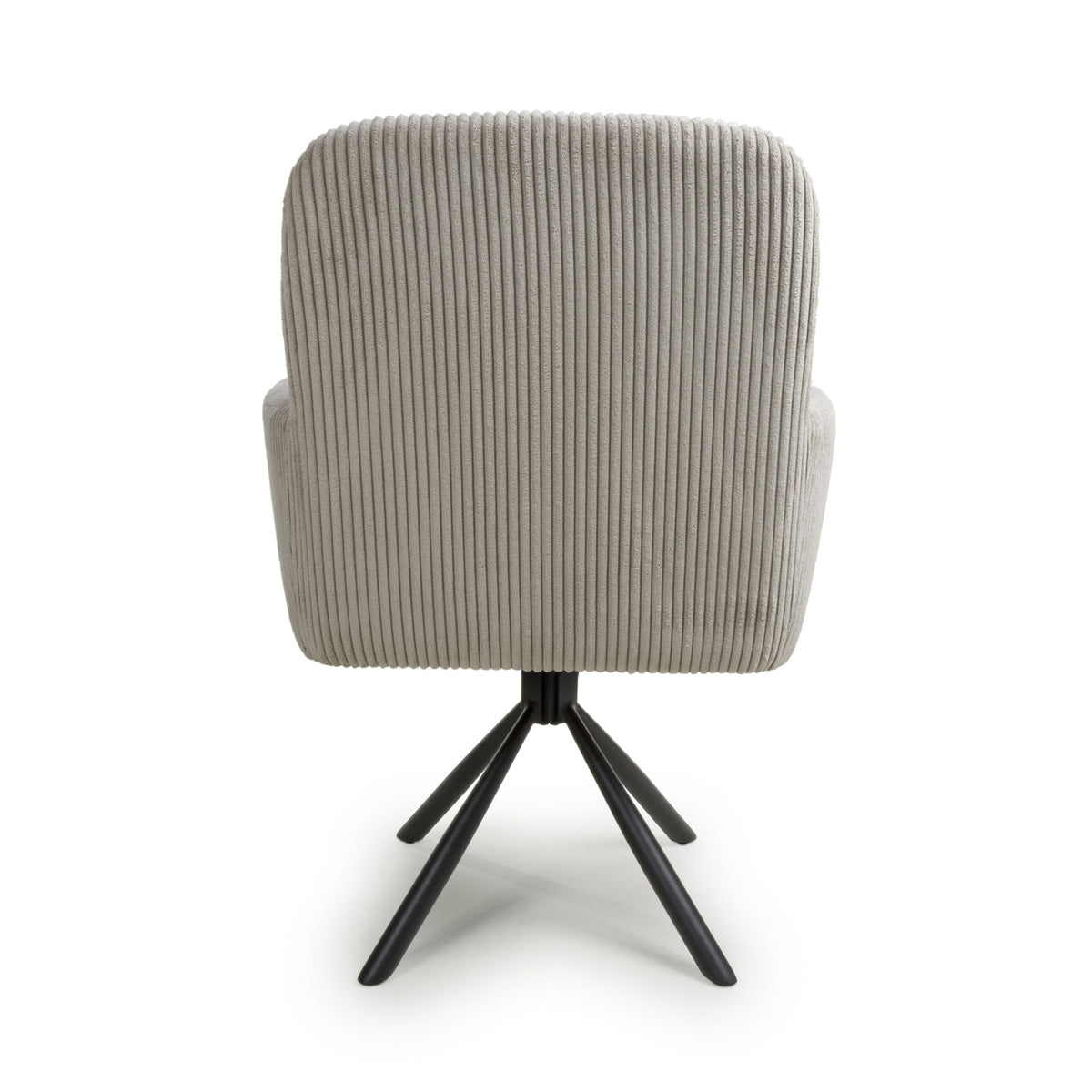 Corduroy Fabric Dining Chairs in Set Of 2 With Swivel Function - Cassidy