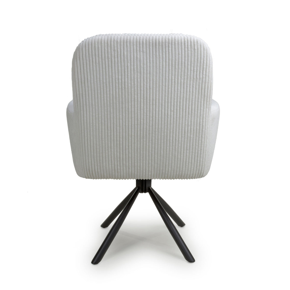 Corduroy Fabric Dining Chairs in Set Of 2 With Swivel Function - Cassidy