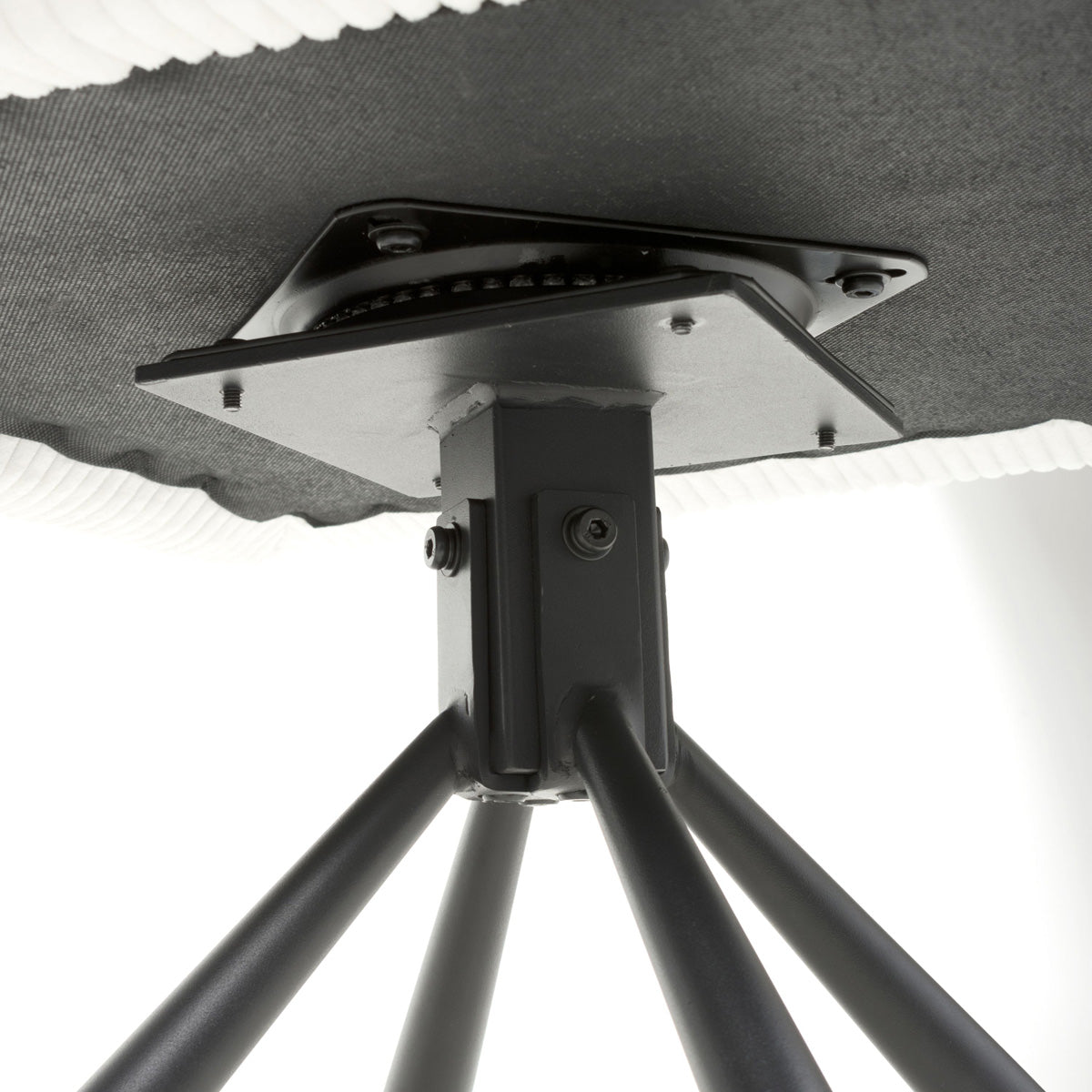 Corduroy Fabric Dining Chairs in Set Of 2 With Swivel Function - Cassidy