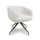 Corduroy Fabric Dining Chairs in Set Of 2 With Swivel Function - Artemis